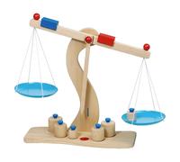 Bilancia In Legno Con Pesetti E Piattini