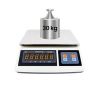 Bilancia Industriale Per Utilizzarla in Negozio 30 kg, Bilancia Alimentare di Alta Precisione, Display Digitale LCD, Bilancia Elettronica Portatile, Accurata, HDWR wagPRO-S30