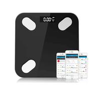 BILANCIA INGGAN DM2320C00 - 180 kg, Display LED, Vetro temperato, Bluetooth, analisi 12 metriche