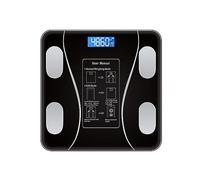 Bilancia Intelligente For Grasso Corporeo Pesapersone Bluetooth LED Analizzatore Digitale Della Composizione Corporea Del'equilibrio For La Casa Preciso E Facile Da Leggere(Black Battery Type)