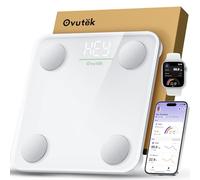 Bilancia intelligente per il peso corporeo, bilancia digitale da bagno BMI per pesare il grasso corporeo, bilancia accurata per la salute delle persone con app per smartphone, dimensioni compatte