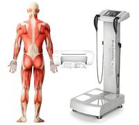 Bilancia intelligente per peso corporeo e grasso con 8 elettrodi, bilancia per la composizione corporea completa, bilancia digitale per il peso 20 Analizzatore di composizione per BMI Massa muscolar