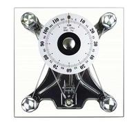 Bilancia Meccanica, Bilancia Da Bagno Analogica Professionale, Portata: 264 Libbre/120 Kg, Quadrante Grande Da 155 Mm, Vetro Temperato Rotondo, For Bagno Di Casa, Ospedale, Palestra(Square)