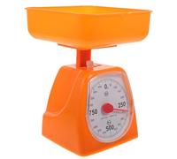 Bilancia Meccanica Cucina Quadrante Trasparente, Arancia, Plastico | Ingredienti, Fagioli e Cereali, Uso Domestico, Esperimenti Scientifici, Banco Stabile Colore Casuale