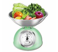 Bilancia Meccanica da Cucina con Ciotola in Acciaio Inox Vintage Max 5Kg HM-1275