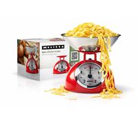 BILANCIA MECCANICA PROFESSIONALE IN ACCIAIO STILE RETRO' ROSSA 5KG MELISSA