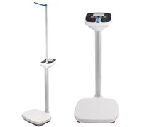 Bilancia medica digitale, bilancia professionale per medici di altezza e peso, per ospedale, scuola, salone di bellezza. Gamma di misurazione: 0,2 kg - 199,6 kg.