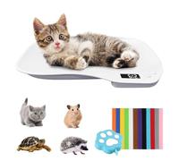 Bilancia Neonato Digitale, Bilancia per Cuccioli, Bilancia per Cani 15 Kg, Bilancia Digitale Lcd per Gatti, Quattro Modalità di Pesatura, Adatta per Piccoli Animali, Cucine E Alimenti (36 x 25,5 cm)