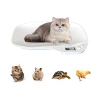 Bilancia per animali di piccola taglia, peso massimo 15 kg (± 1 gram) LCD digitale per gatti con 4 modalità di pesatura (oz/ml/lb'oz/g) per gatti piccoli, cani, piccoli animali domestici, cucina, cibo