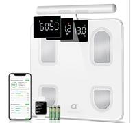 bilancia per grasso corporeo arboleaf con sensori manuali retrattili per analisi