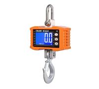 Bilancia per gru, Bilancia digitale sospesa 1000 kg/2204 libbre Bilancia for gru for impieghi gravosi Bilancia a gancio industriale con retroilluminazione LCD(Oranje)