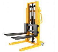Bilancia per pallet Impilatore manuale a doppio montante da 1.000 kg, forca 85 cm, larghezza regolabile for lo stoccaggio