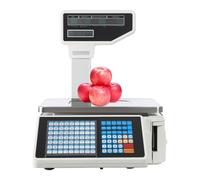 Bilancia Per Registratore Di Cassa Con Doppio Display Lcd Con Stampa Di Etichette,Capacità Di 66 Libbre,Con Stampante Per Etichette E Ricevute Per Negozi Al Dettaglio E Supermercati(A)