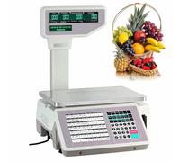 Bilancia per stampa di etichette informatiche, bilancia digitale per visualizzazione elettronica dei prezzi, bilancia per prezzi e pesi, per supermercati, negozi di frutta e snack, macelleria