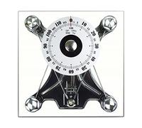 Bilancia pesapersone analogica/Bilancia meccanica, robusta piattaforma in vetro temperato, quadrante analogico, facile da leggere, errore regolabile, capacità 120 kg, adatta a casa, scuole, istituti