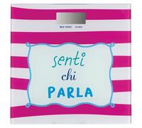 Bilancia pesapersone digitale, top in vetro temperato, 30x30x2,5 cm, rosa, More Amor