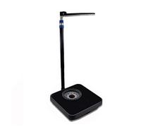 Bilancia pesapersone meccanica con metro, altezza e scala del peso, bilancia per la misurazione di precisione, quadrante analogico senza batteria, 120 kg / 190 cm, adatto per scuola, ospedale, casa