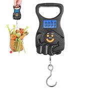 Bilancia portatile - Bilancia per alimenti | Bilancia per carne sospesa | Bilancia digitale per bagagli | Bilancia pesapersone per valigia da 110 lb/50 kg con ricarica USB | Bilancia portatile per