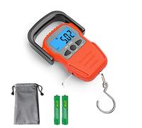 Bilancia portatile Bilancia Pesa Valigia Per Valigie da Viaggio per Viaggi/Aperto/Casa,Pesca Postale con Gancio Appeso Scala con Nastro di Misura, 110lb/50kg, 2 Batterie AAA Incluse