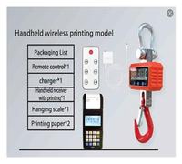 Bilancia portatile con gancio sospeso, facile da prendere, bilancia elettrica in metallo 1000 kg/2000 kg/3000 kg alta precisione per Garage Farm(2T Wireless Meter)