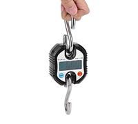 Bilancia portatile digitale professionale da 150 Kg, Mini gancio elettronico Bilancia a sospendere il ciclo Bilancia per pesatura bagaglio, casa, fattoria, fabbrica, caccia, esterno ecc.(Nero)