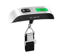 Bilancia portatile Display LCD digitale 110 libbre/50 kg, bagaglio elettronico appeso valigia da viaggio pesa bagaglio strumento di bilanciamento del peso