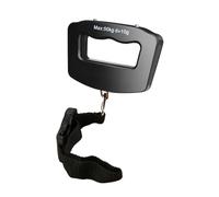 Bilancia portatile per valigie portatile con gancio in acciaio da 50 kg, per viaggi, Nero