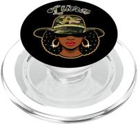 Bilancia Regina Camo Donna Nero Compleanno Segno Zodiacale PopSockets PopGrip per MagSafe
