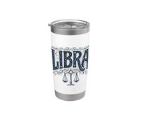 Bilancia segno zodiacale celeste astrologia compleanno design Bicchiere termico in acciaio inox doppia parete