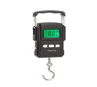 Bilancia sospesa da 75 kg/10 g, bilancia digitale LCD, bilancia elettronica manuale for la pesca, i bagagli, il viaggio, il peso della stadera, Libra per Mercato, Edilizia(A22L-Battery)