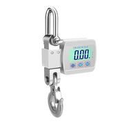 Bilancia sospesa digitale, Display digitale LCD Crance Bilancia 0,05-500 kg Gru a gancio for carichi pesanti elettronica industriale portatile con cambio unità(White)