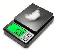 Bilancia tascabile di precisione 1000 g x 0,01 g - Grammo digitale con retroilluminazione - Mini bilancia da viaggio(100g 0.01g)