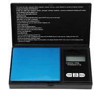 Bilancia Tascabili ad Alta Precisione 0.1G / 0.01G, Scala Digitale da Cucina con Display Retroilluminato a LED, Mini Bilancino Digitale per Gioielli a Funzione di Spegnimento Automatico (1000g/0.1g)