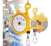 Bilanciatore a molla autobloccante, strumento retrattile regolabile da appendere con gancio in lega, supporto stabile e durevole per fissaggio e sospensione, capacità 1-7 kg