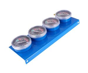 Bilanciatore e Kit Tubi a 4 Cilindri per Moto Vacuometro | Sincronizzazione Bilanciata, Base in Metallo Robusta, Lettura Precisa, per Motori a Quattro Cilindri, Uso Officina