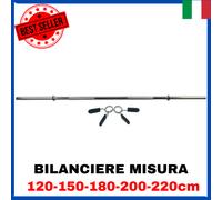 Bilanciere da palestra 25 28 mm 120 150 180 200 220 cm per peso pesi disco ghisa