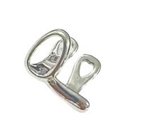 Bilanciere moderno a due tonalità, gioiello per il corpo in ottone leggero e acciaio inossidabile, design robusto, perfetto per regali e collezioni, accessorio bicolore, One Size, come descritto, come