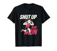 Bilanciere motivazionale con scritta "Shut Up And Run" (lingua italiana non garantita) Maglietta