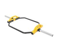 Bilanciere olimpico, asta esagonale, asta per sollevamento pesi olimpici, squat (giallo)