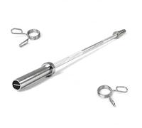 Bilanciere Olimpionico 220 cm 20 kg Ø 28 mm, Portata 600 kg, MADICKS, Acciaio con Boccola in Bronzo e Manicotti Rotanti, Grip Antiscivolo e 2 Molle Fermadischi per Palestra e Home Gym