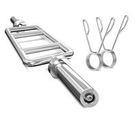 BILANCIERE PER TRICIPITI OLIMPICO BARRA DA 90 CM CON CLIP A MOLLA Ø 50 MM MANUBRIO CORTO ASTA TRICEP BAR ALLENATORE OLIMPIONICO