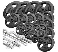 Set di barre rinforzate e pesi 172 kg - Marbo Sport