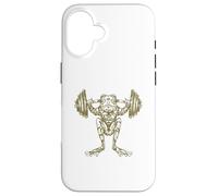 Bilancieri per sollevamento pesi a forma di rana, per rettili, divertente allenamento in palestra Custodia per iPhone 16