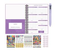 Bilancio Planner - Notebook Expense Tracker con penna a | Money Account Notebook Journal per gestire le tue finanze, inizia in qualsiasi momento