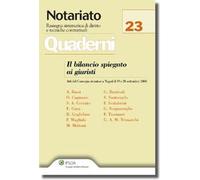 Bilancio Spiegato Ai Giuristi (Il) - Quaderno Di N