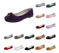 Bilarinas Scarpe piatte Donna Comode Estate Vestire Manolettine Slip on Pretty Calzature Intrattenimento Classiche Mocassini senza Lacci Eleganti Confortevole Barefoot Traspiranti Festa Balletto