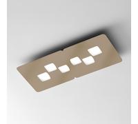 BILBAO P/M - PLAFONIERA TORTORA 6 LUCI ATTACCO GX53 65CM