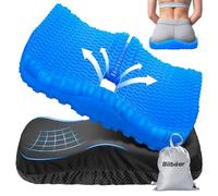 Bilbear Cuscino per sedile kayak in gel spesso, grande, per kayak, barca a pagaia, sollievo dal dolore al coccige, sciatica, doppio spessore, per casa, auto, sedia a rotelle, sedia da ufficio (blu, L)