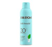 Bilboa Belli Freschi c SPF 20,con Menta Acquatica, La Freschezza sulla Pelle è Servita, Resistente all'Acqua, Dermatologicamente Testata, 150 ml