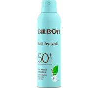 Bilboa Belli Freschi Protezione Solare SPF 50+,con Menta Acquatica, La Freschezza sulla Pelle è Servita, Resistente all'Acqua, Dermatologicamente Testata, 150 ml